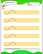 okul öncesi çizgi çalışma sayfaları